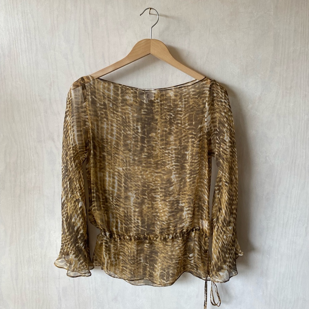 MILLY NewYork Silk Chiffon Blouse-Like NEW